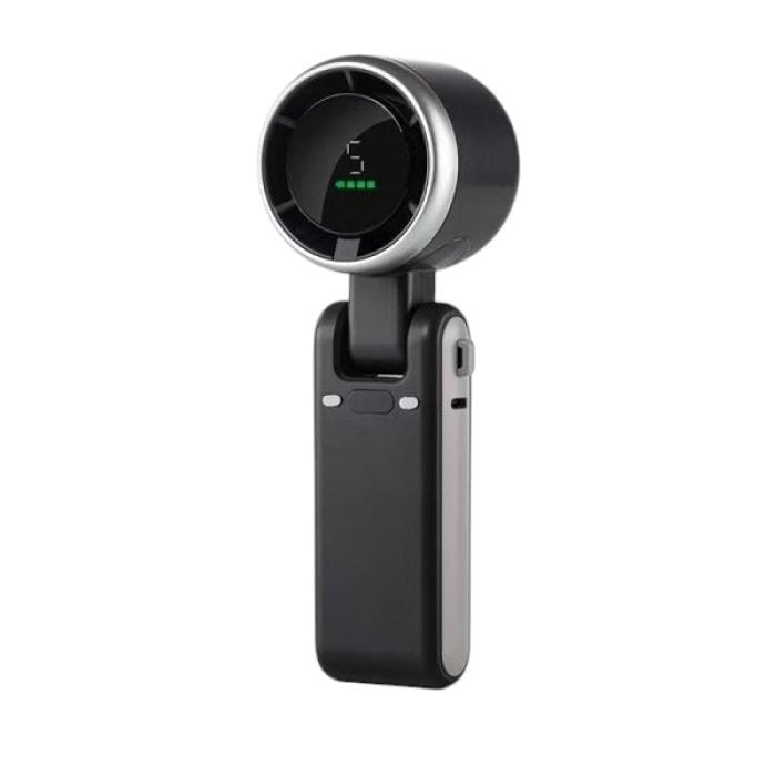 Pocket Size Turbo Mini Fan - 1800 mAh bettery- Black