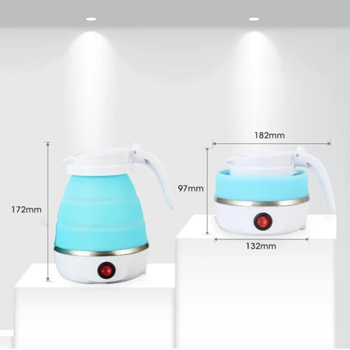 600ML Foldable Electric Travel Kettle Portable Water Boiler For Home Hotel Camping Use Fast Heating Mini Tea Maker Pot (2)