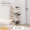 5 Layer Vertical Shoe Rack Space Saving Cabinet With Strong Load Bearing Stainless Steel Stand (2) ৫ লেয়ার শু র্যাক স্টেইনলেস স্টিল স্পেস সেভিং শু স্ট্যান্ড