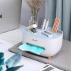 Multifunctional Household Tissue Storage Box Holder (2) মাল্টিফাংশন টিস্যু বক্স হোল্ডার ডেস্ক অর্গানাইজার